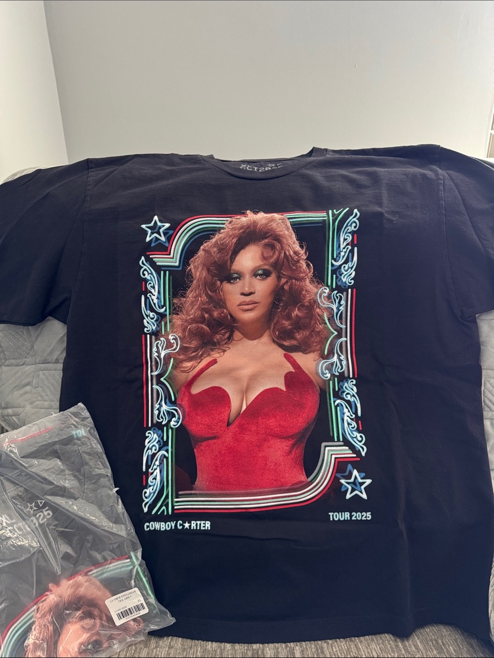Cowboy Carter Tour 2025 Las Vegas GREY Tee